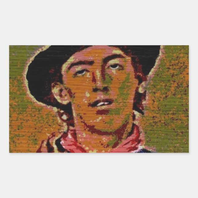 Sticker Rectangulaire PopArt (Devant)