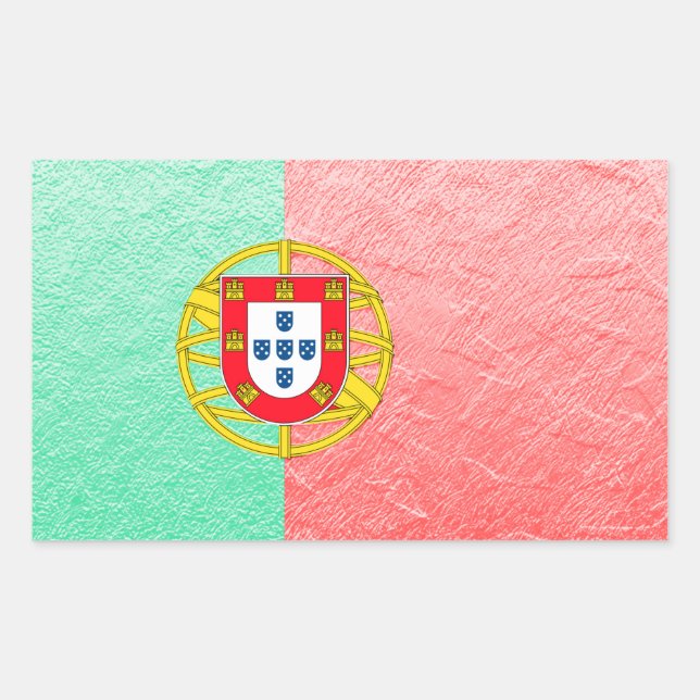 Sticker Rectangulaire Portugal (Devant)