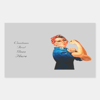 Sticker Rectangulaire Poster 2ÈME GUERRE MONDIALE Rosie The Riveter