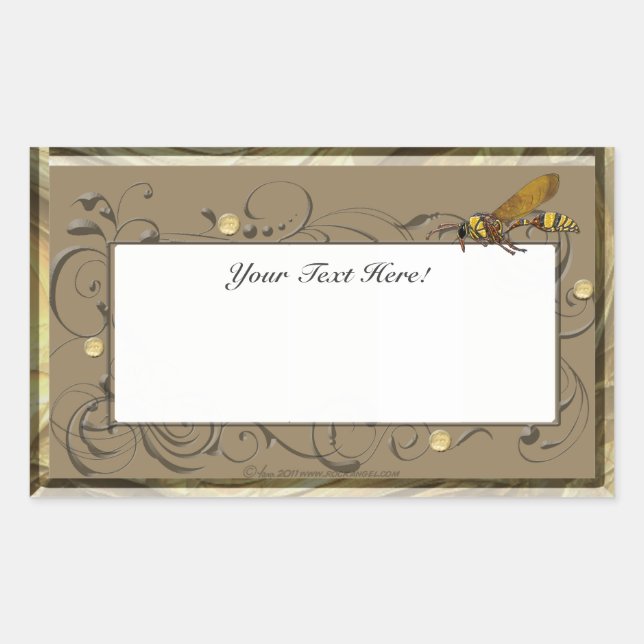 Sticker Rectangulaire Potter Wasp (Devant)