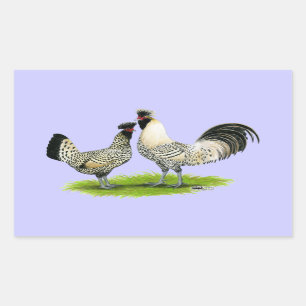 Sticker Rectangulaire Poulets crèmes de Brabanter
