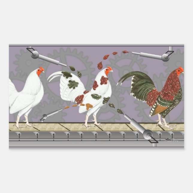 Sticker Rectangulaire Poultry (Devant)