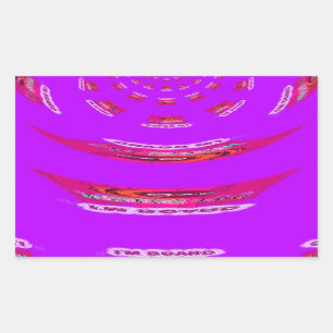 Sticker Rectangulaire Pour drôle, je me manque de toi