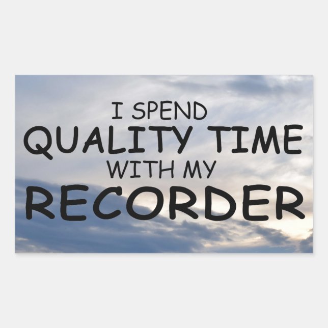 Sticker rectangulaire pour enregistreur de temps d (Devant)