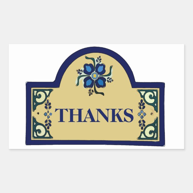 Sticker rectangulaire pour le texte de changement  (Devant)