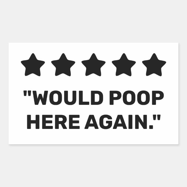 Sticker Rectangulaire Pourrait Poser ici à nouveau (Devant)