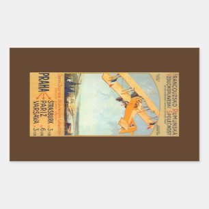 Sticker Rectangulaire Praha ~ Franco Roumanie