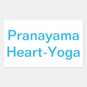 Sticker Rectangulaire Pranayama Coeur Yoga Paix Om Hankamer Artjunkhaus