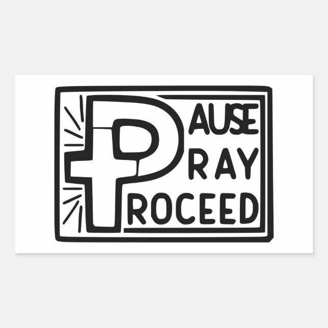 STICKER RECTANGULAIRE PRATIQUE DE LA PAUSE (Devant)