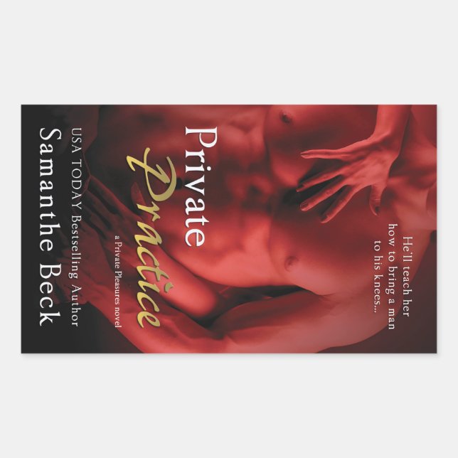 Sticker Rectangulaire Pratique privée par Samanthe Beck (Devant)