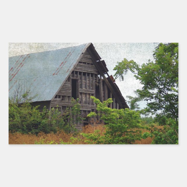 Sticker Rectangulaire Presque oublié, abandonné (Devant)