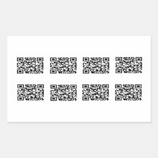 Sticker Rectangulaire Prêt de code QR TSA