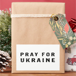 Sticker Rectangulaire Priez pour l'Ukraine
