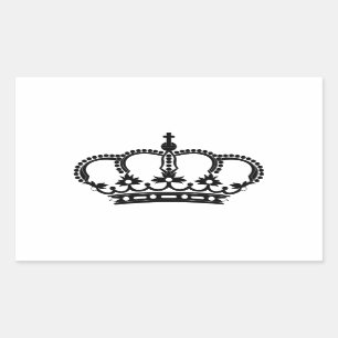 Sticker Rectangulaire Prince royal couronne roi