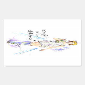 Sticker Rectangulaire Pris dans ses Clutch !