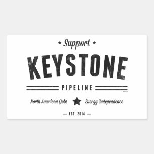 Sticker Rectangulaire Prise En Charge Du Pipeline Keystone