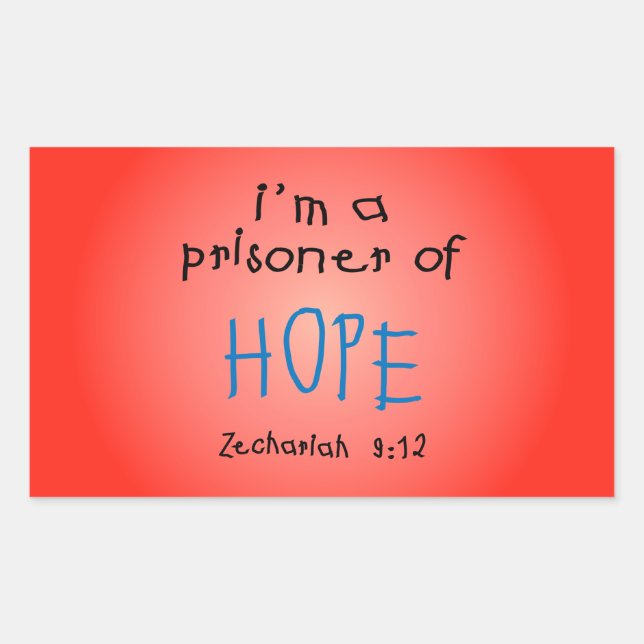 Sticker Rectangulaire Prisonnier d'espoir (Devant)