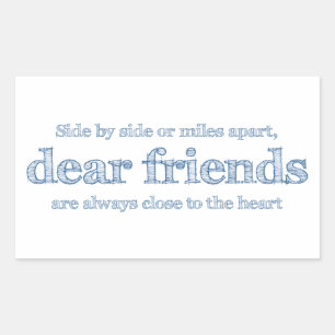 Sticker Rectangulaire Proche du coeur