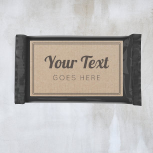 Sticker Rectangulaire Produit artisanal Vintage papier Kraft tendance si