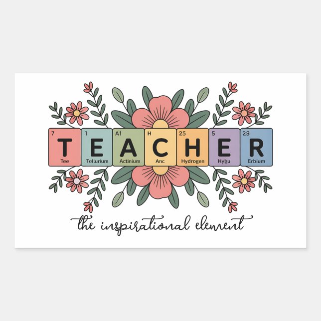 Sticker Rectangulaire Prof de chimie drôle | Amoureux des sciences  (Devant)
