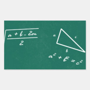 Sticker Rectangulaire professeur de mathématiques algebra geek