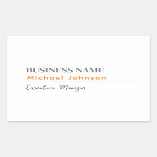 Sticker Rectangulaire Profil professionnel minimaliste moderne unique