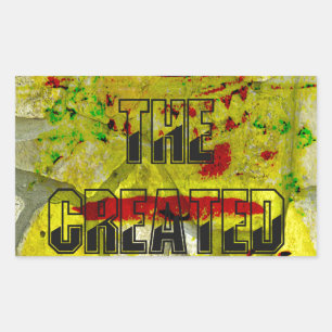 Sticker Rectangulaire Promesse d'or : Le script doré du destin