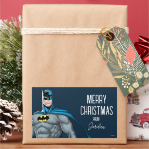 Sticker Rectangulaire Protecteur Batman   Joyeux Noël
