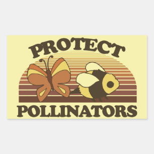 Sticker Rectangulaire Protéger les pollueurs