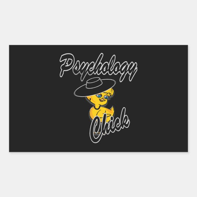 Sticker Rectangulaire Psychologie Chick #4 (Devant)