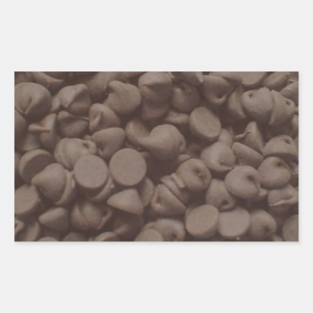 Sticker Rectangulaire Puce de chocolat (Devant)