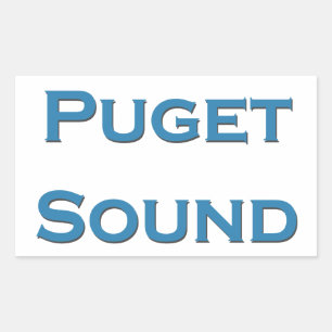 Sticker Rectangulaire Puget sound