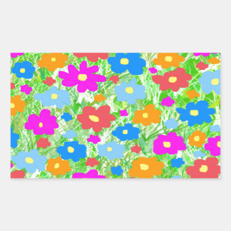 Sticker Rectangulaire PuissanceFleurGrass