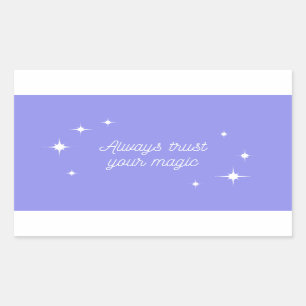 Sticker Rectangulaire Purple Toujours Faire Confiance À Votre Paysage Ma