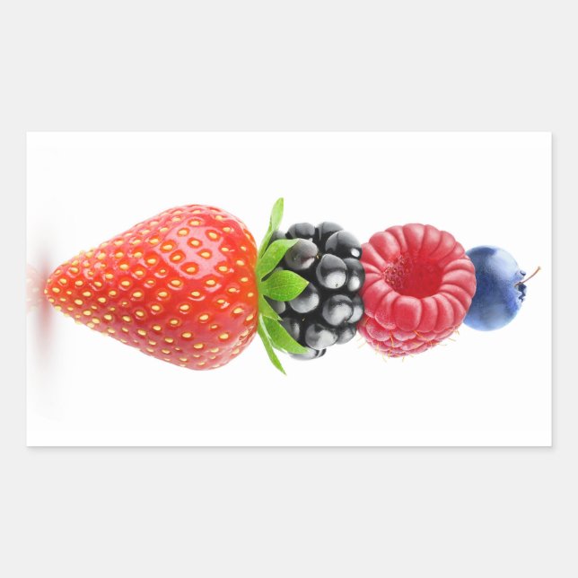 Sticker Rectangulaire Pyramide des baies (Devant)