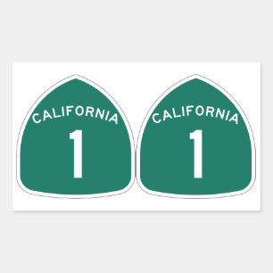 Sticker Rectangulaire QUATRE DOUBLES "California 1"