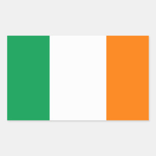 Sticker Rectangulaire QUATRE Irlande Fl ag