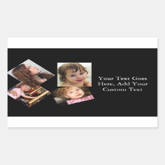 Sticker Rectangulaire Quatre Modèle de collection photo