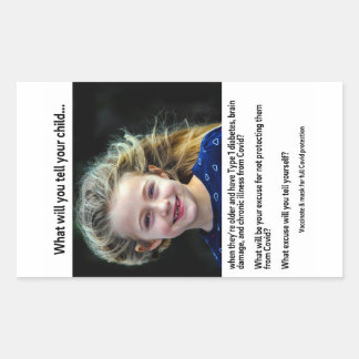 Sticker Rectangulaire Que direz-vous à votre enfant ?