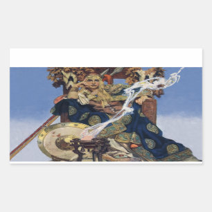 Sticker Rectangulaire Queen Maeve Warrior Princess Imaginaire Art