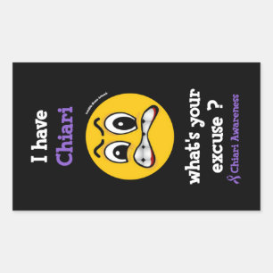 Sticker Rectangulaire Quelle est votre excuse...Chiari