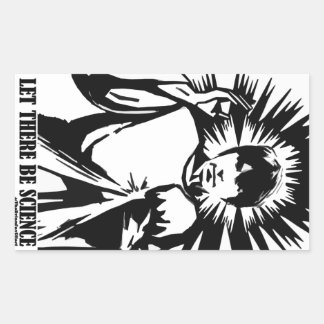Sticker Rectangulaire Qu'il y ait la science