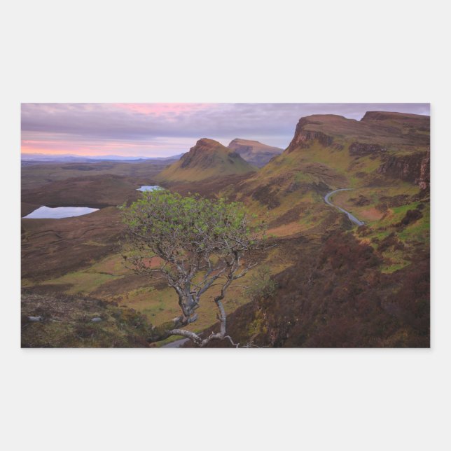 Sticker Rectangulaire Quirak paysage de lever du soleil sur Skye (Devant)