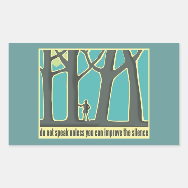 Sticker Rectangulaire Quota de John Muir (Devant)