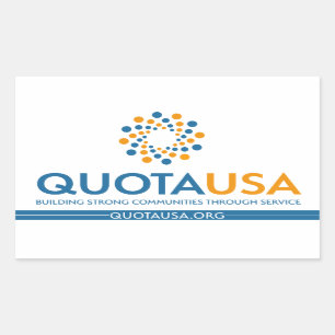 Sticker Rectangulaire Quota USA -RectSticker