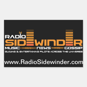 Sticker Rectangulaire Radio Sidewinder feuille d'autocollants