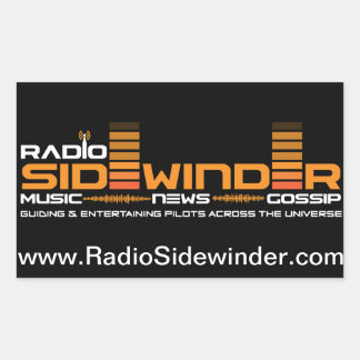 Sticker Rectangulaire Radio Sidewinder feuille d'autocollants