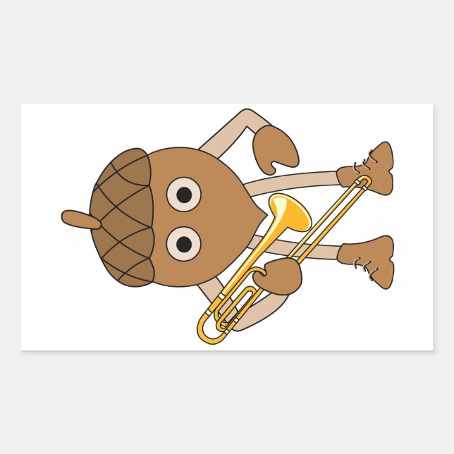 Sticker Rectangulaire Rainure trombone (Devant)