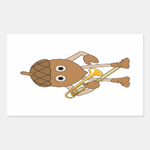 Sticker Rectangulaire Rainure trombone
