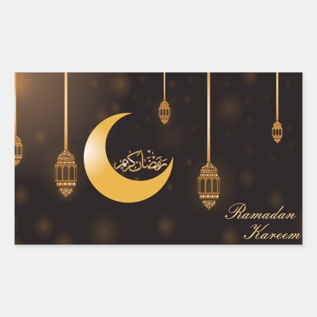 Sticker Rectangulaire Ramadan (Devant)